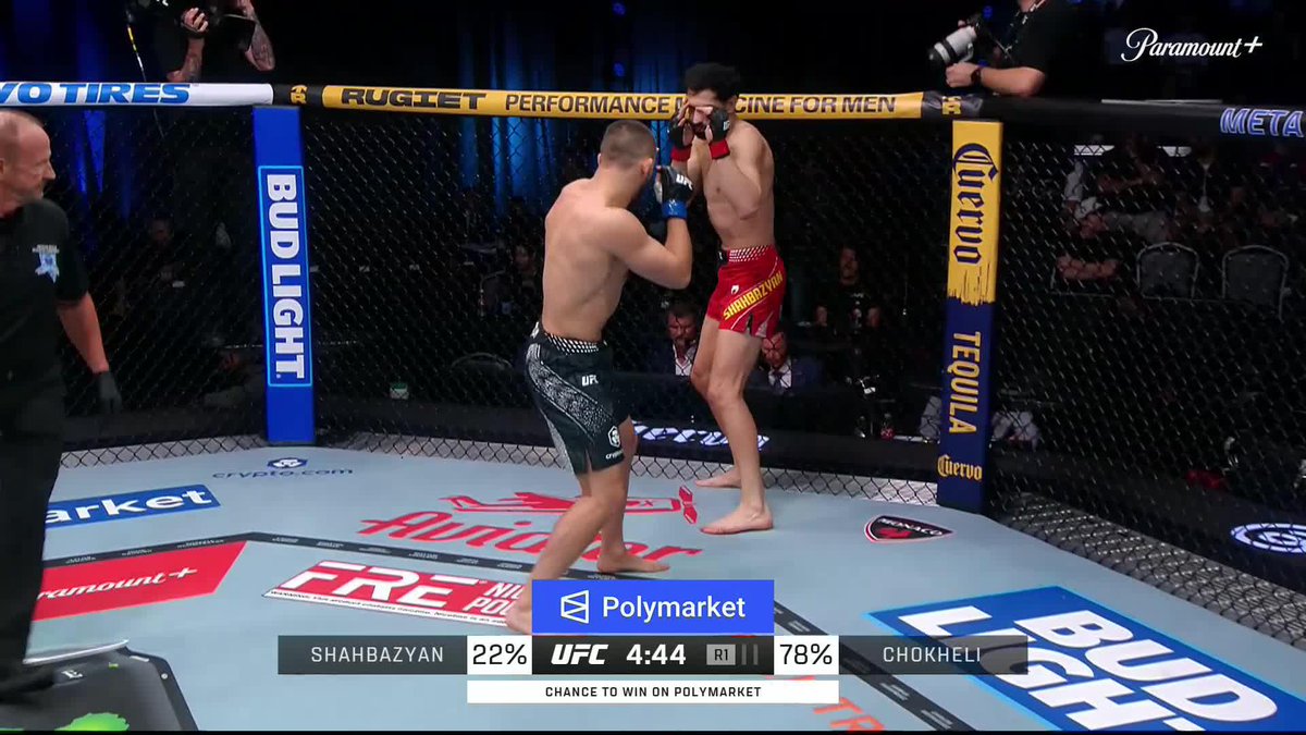 THAT'S HOW YOU MAKE A DEBUT 🇬🇪 Levan Chokheli walks out of #UFCVegas119 with a debut win under 30 seconds! [ LIVE ON @ParamountPlus ]
