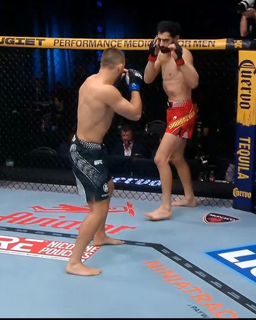 WASTING NO TIME 😳 Levan Chokheli only needed 23 seconds to get the RD1 finish! [ #UFCVegas119 | LIVE NOW on @ParamountPlus ]