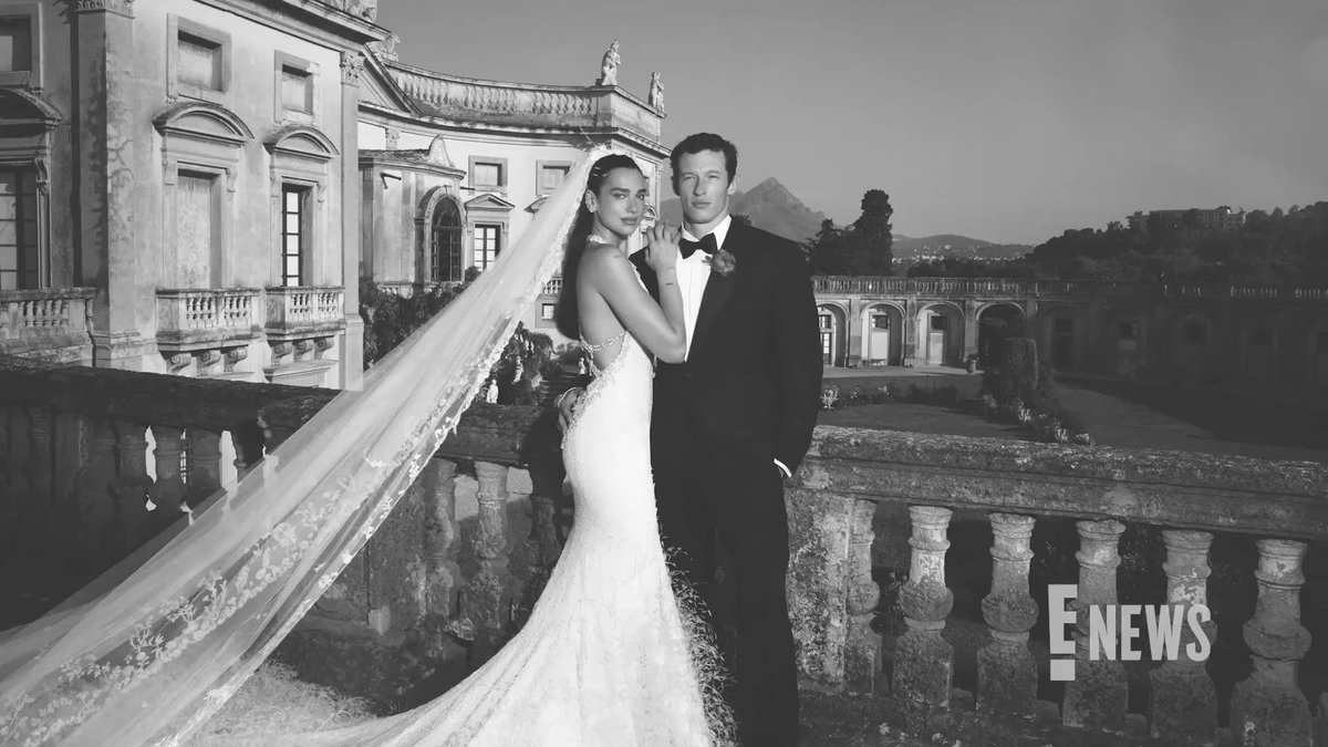 Dua Lipa revealed the first photos from her and Callum Turner’s June 5 wedding in Italy, with Chanel sharing further details inside her jaw-dropping custom gown.