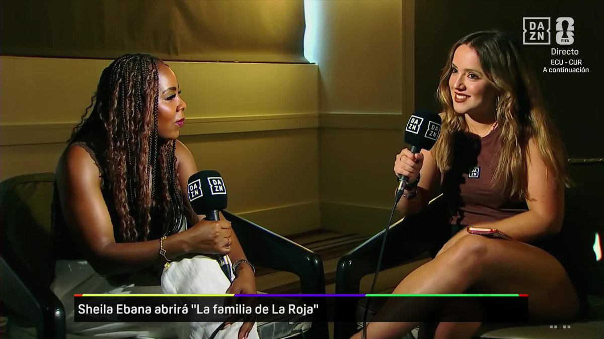 🙌 Sheila Ebana será la primera invitada de 'La familia de la Roja', con Elena 🇪🇸 Un nuevo formato que no os va a dejar indiferente #DAZNMundial