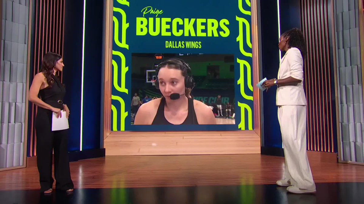 "This year it has been a challenge to navigate hunting my own shot... and creating for others." Paige Bueckers told Lisa Leslie she's enjoyed taking on a bigger role in the Wings' offense this season. Dallas Wings