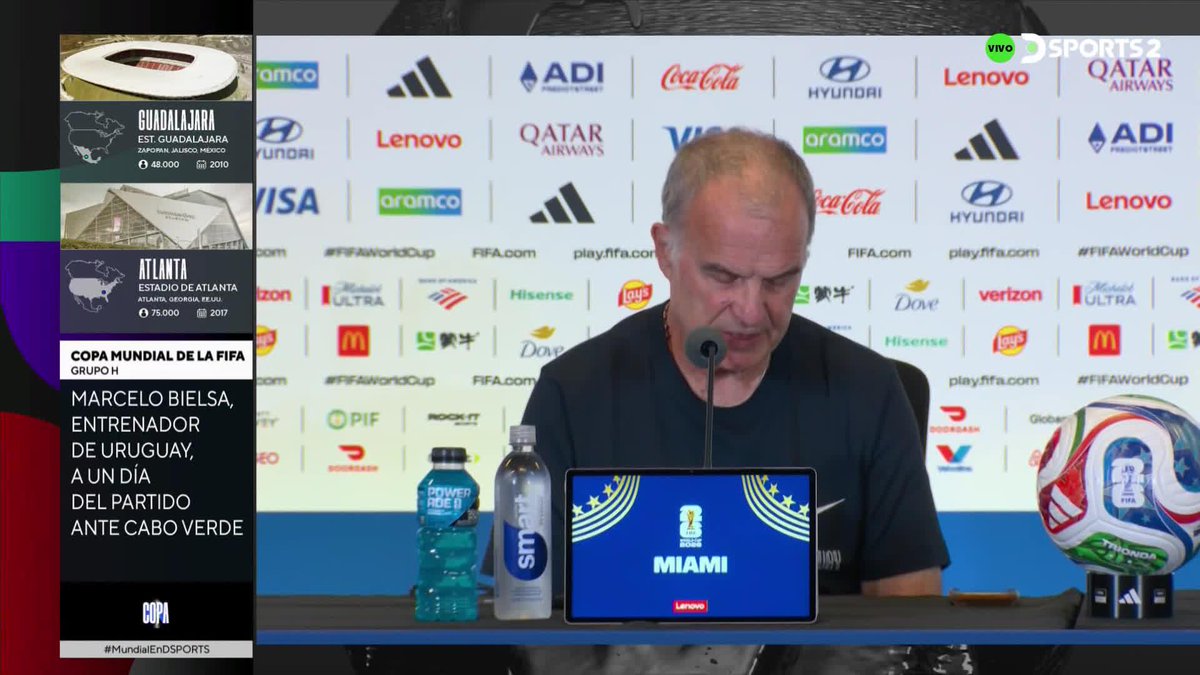 – "¿LE GUSTARÍA GANAR EL MUNDIAL Y QUE SUS JUGADORES SE TATUARAN A MARCELO BIELSA?" – "ESO NO VA A SUCEDER" ✍🏼 Marcelo Bielsa #MundialEnDSPORTS #FIFAWorldCup #MundialTotal