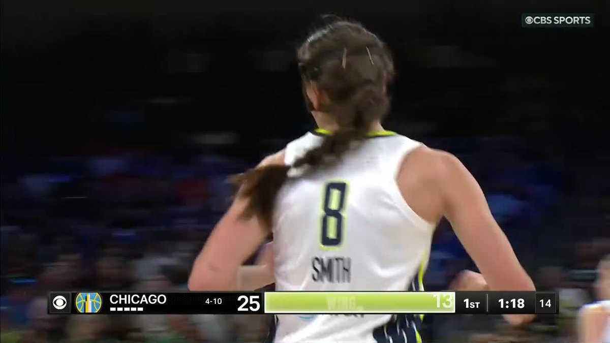 Paige with a SMOOTH behind-the-back dime 😤