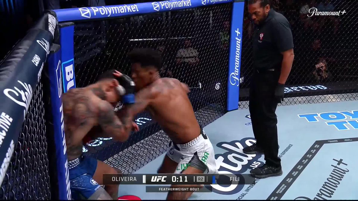 Vinicius Oliveira gets the finish Featherweight Lokdog is nasty #UFCVegas119