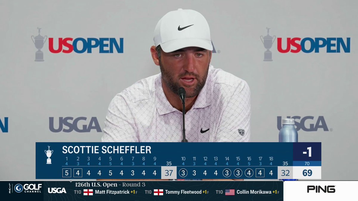Question: "Tomorrow's Father's Day, it's your birthday, it's the Grand Slam. Do you allow yourself to think about what the emotional feeling would be to do that all tomorrow?" Scottie's answer is awesome. Watch ⬇️