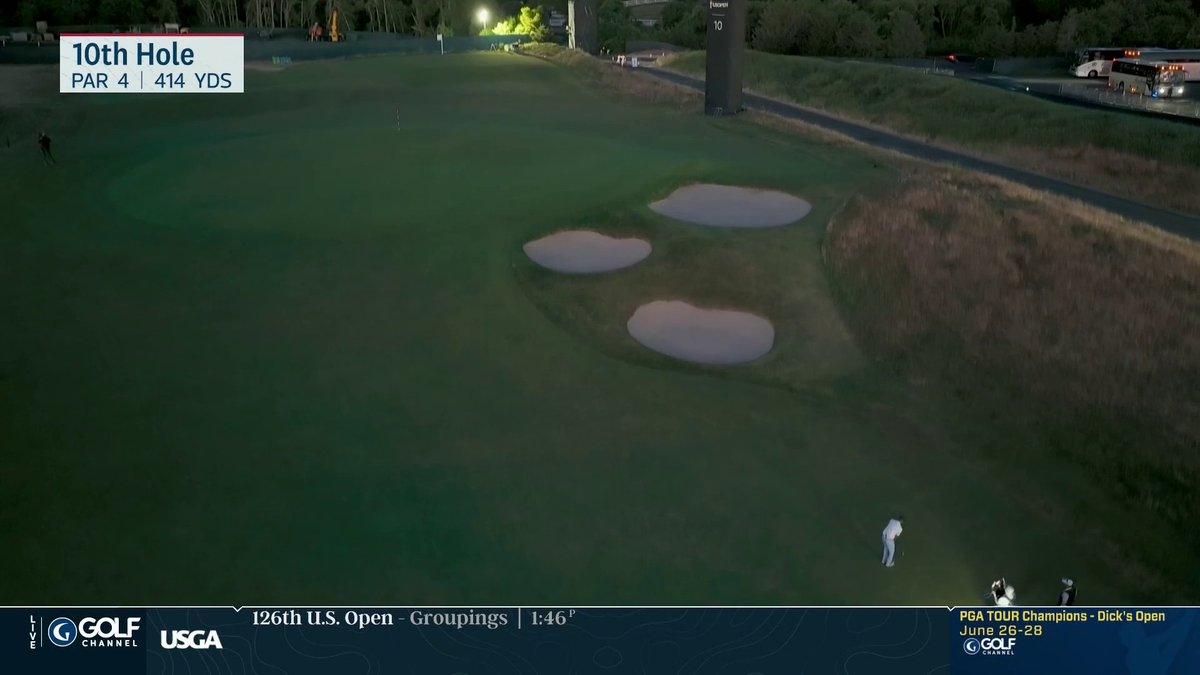 You can barely see out there and Smylie is slinging 60-yard wedge shots to a couple of feet. That's our guy!