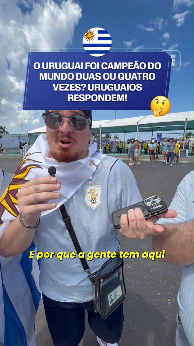 🇺🇾 Torcedores uruguaios respondendo se o Uruguai tem 2 ou 4 Copas do Mundo. 🎥 ESPN Brasil | SportsCenter Brasil