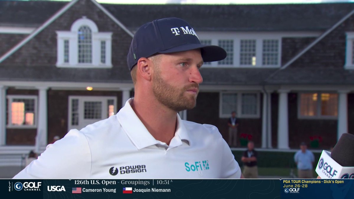Wyndham wanted to hit his 5-wood into the green on 16, but he took it out of his bag this week. Decided to play a massive slice with his 3-wood on purpose to take off 15 yards, and hit the shot of the tournament so far. Unreal.