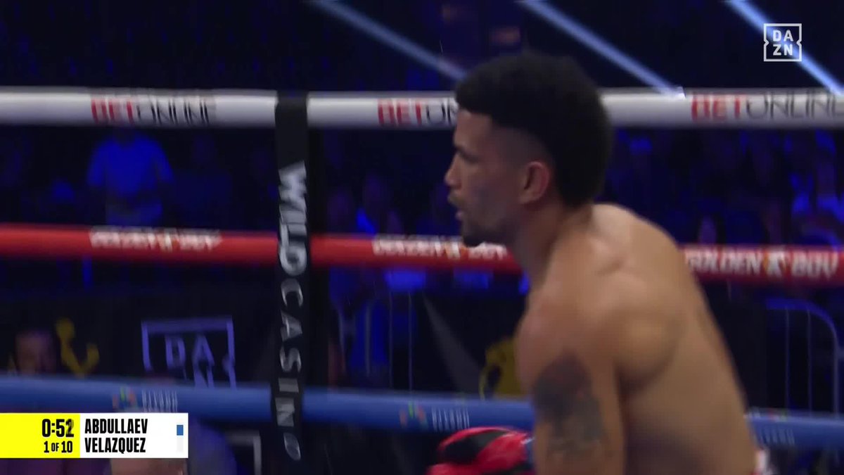 WOAHH!! Abdullaev DROPS Velazquez in the first round! 🤯 #CollazoValdez | Live NOW on DAZN ▪️