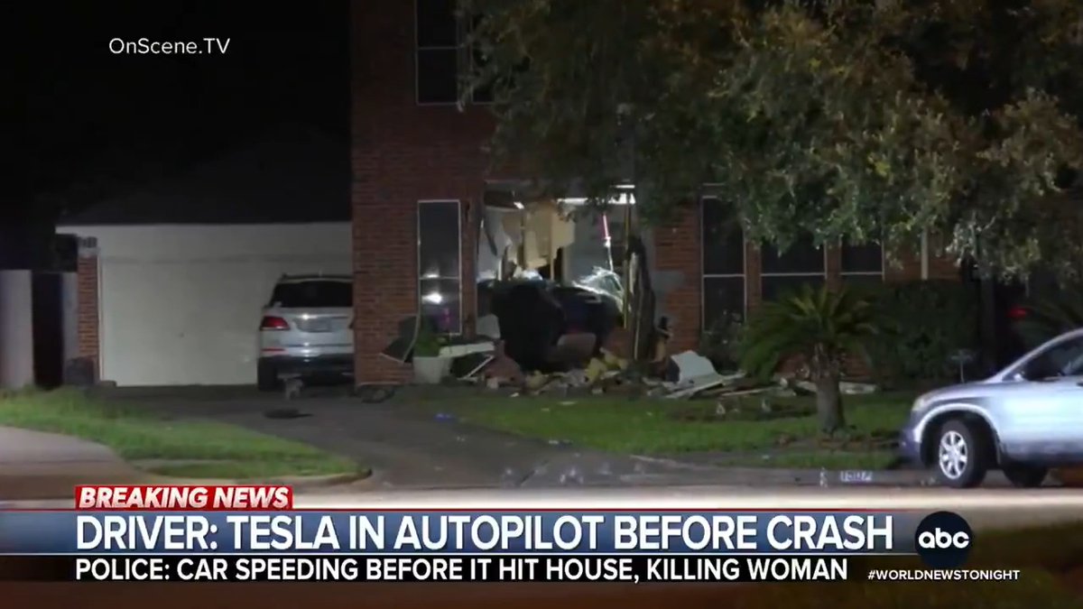 In Texas, a Tesla vehicle allegedly on autopilot crashed into a home near Houston, killing a 76-year-old woman. Alex Presha has the details.