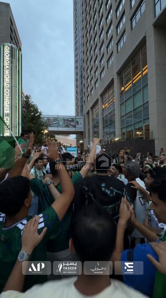 الجمهور السعودي في اتلانتا يصنع الحدث!!!!!!😱😱😱😱😱😱😱💚💚💚💚💚💚💚💚💚💚💚