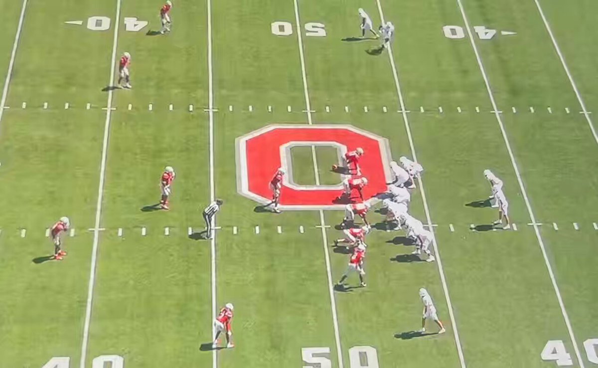 Ohio State’s Jaylen McClain (#18) could end up being one of the best post safeties in the 2027 NFL Draft if he declares. Has tremendous range from depth. Smoot.. covers a ton of ground. Young player. Would be just 20 years old when drafted.