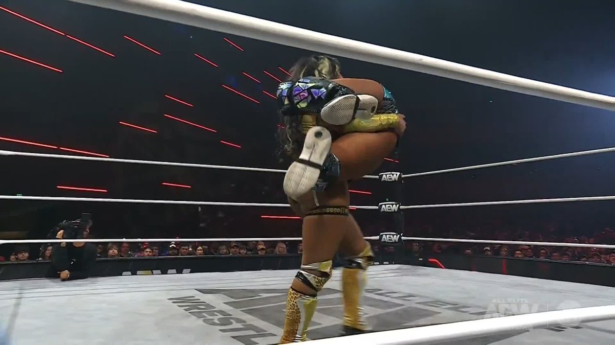 Incredible show of strength from maya world! Watch #AEWCollision on TNT &amp; HBO Max