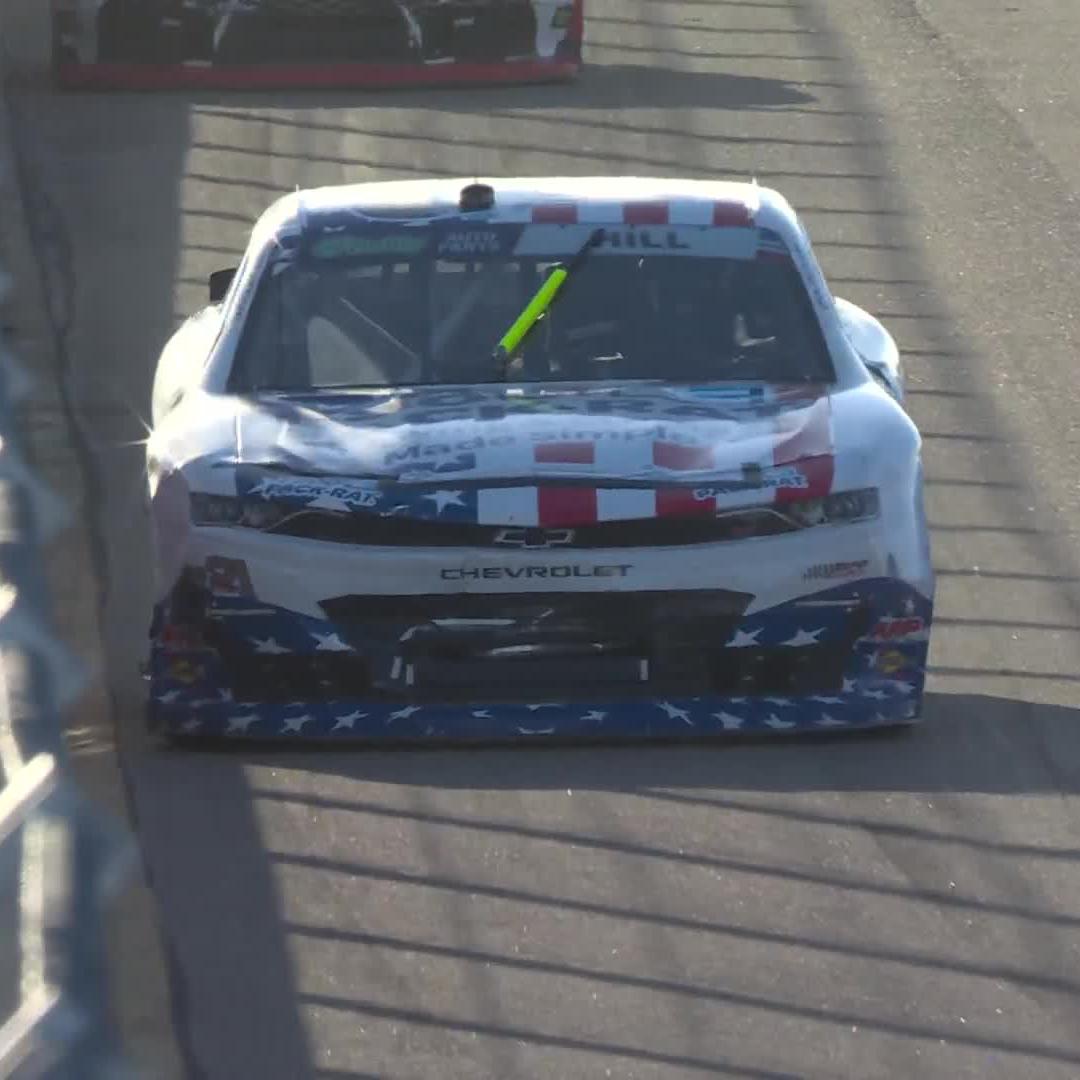 A long-awaited checkered flag on a road course for Austin Hill. 🏁