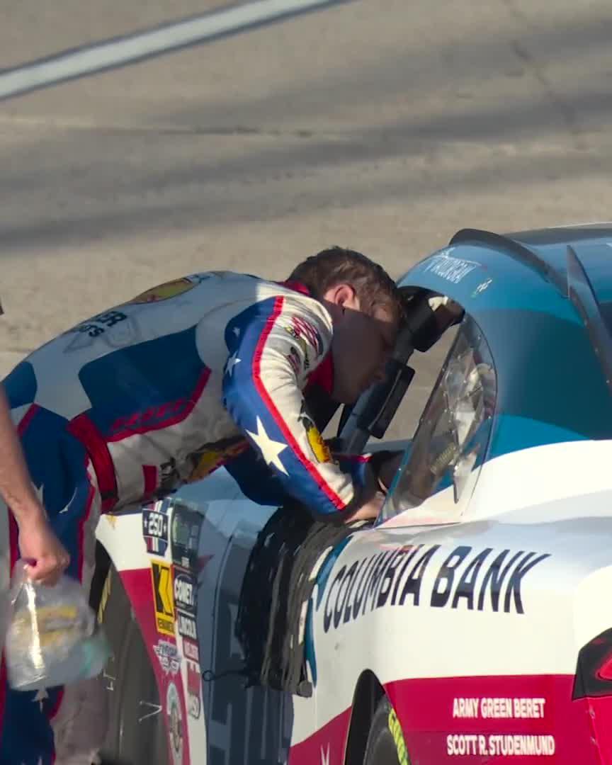 Not the way Taylor Gray wanted the battle for the win to go.