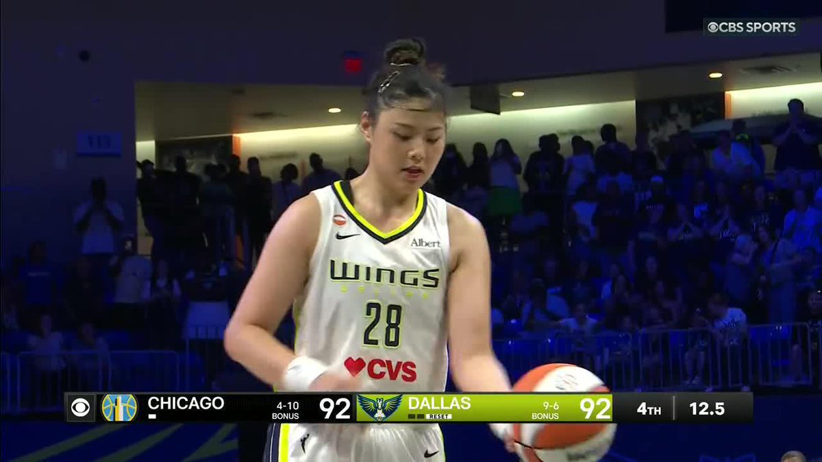 Li Yueru knocks down the free throw and the Wings have their FIRST LEAD OF THE NIGHT at 93-92 😱