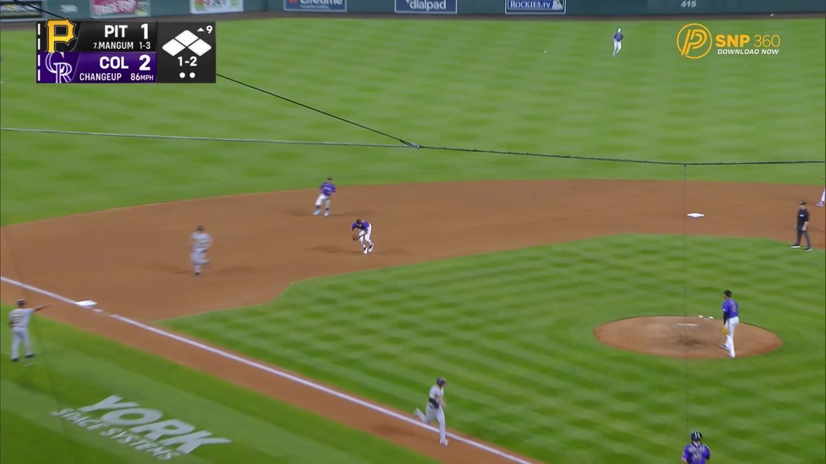 oh c'mon blue... on what looked to be the game-tying rbi single, Billy Cook is called out on a base runner interference