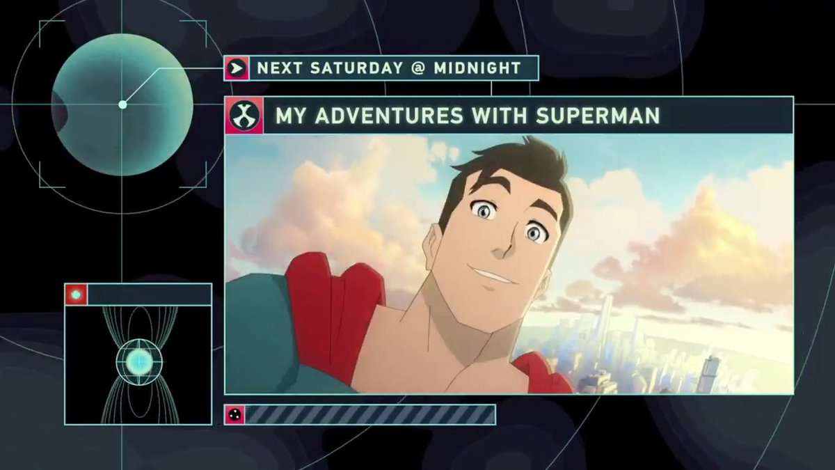 Lois and Clark have an unexpected guest on the next all new episode of #MyAdventuresWithSuperman. Tune in next Saturday at midnight! Only #Toonami, on adult swim.