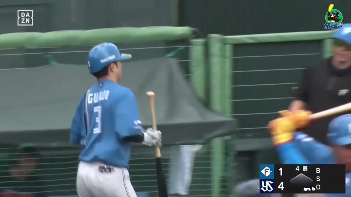 一軍復帰へ向けて 直球を逆方向へぶち込んだ 郡司裕也 ファーム第1号ホームラン ⚾️ヤクルト×日本ハム(ファーム) #イージースポーツ #lovefighters #だったらDAZN