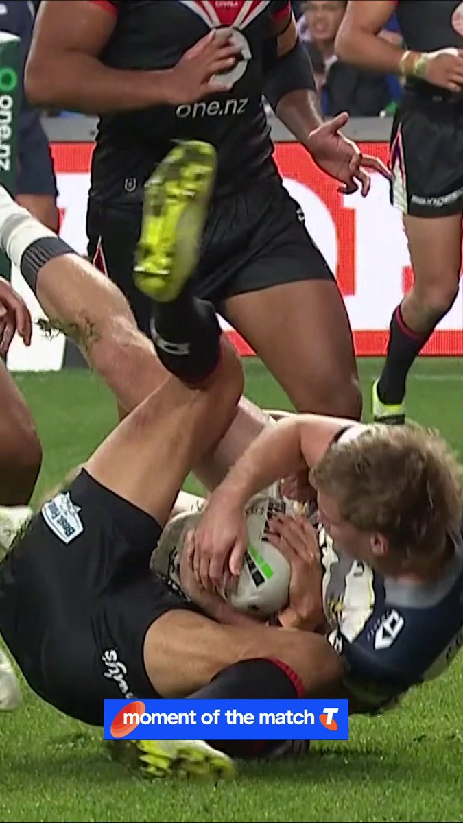 Unbelievable save from TMM! 💪 #NRL Telstra Moment of the Match