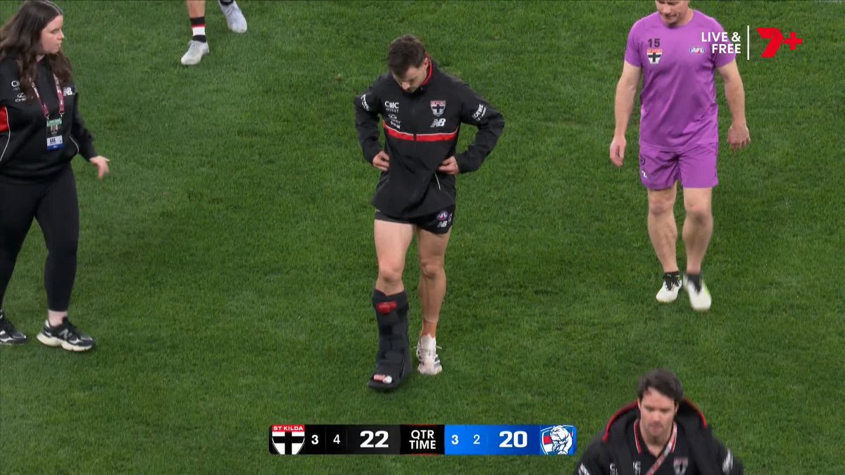 Tom Morris with an update on Jack Sinclair. #AFLSaintsDogs