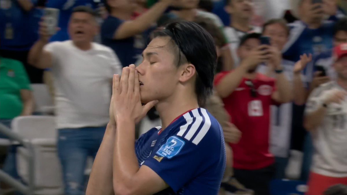 What a strike that is ☄️ Ayase Ueda with a brilliant effort for Japan
