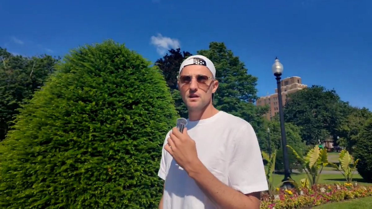 Petite balade dans un parc de Boston avec Adrien Rabiot pour bien commencer la journée ☀️🌳