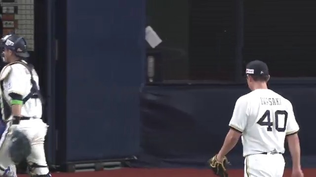 オリックス 岩嵜翔 投手が8回表に登板.ᐟ 全てのアウトを三振で抑える‼️ 👇スマホ・テレビで試合観戦！