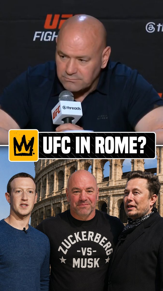 Dana White says a UFC event at the Colosseum in Rome would cost $150 million💰 #UFCVegas119