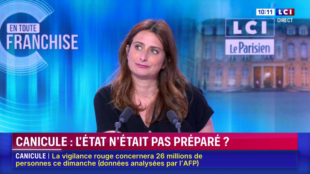 ▶️ Canicule 🗣️"La climatisation n'est ni un tabou, ni une solution à tout" : Marine Tondelier 📺 Sur LCI avec Julien ARNAUD