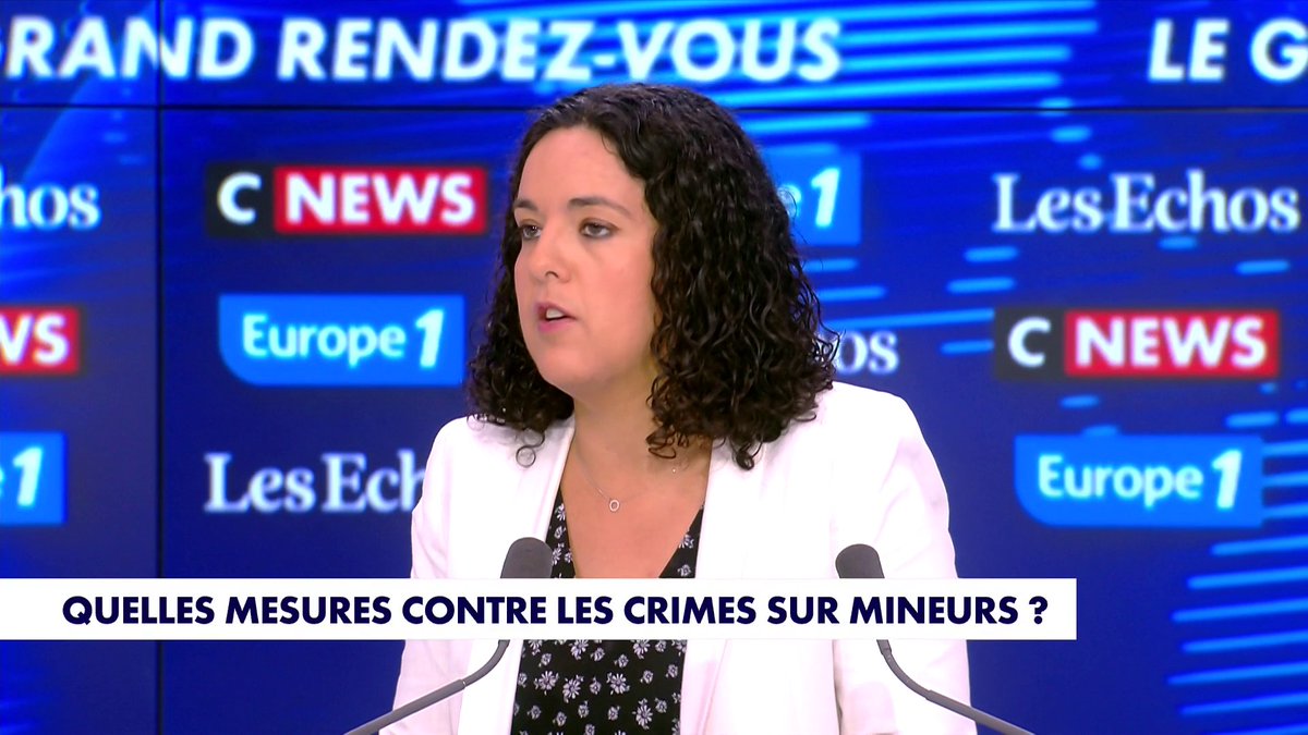 Manon Aubry, eurodéputée LFI : «Je ne crois pas, dans notre pays, que l'on ait à revenir à la peine de mort. Ça serait un immense retour en arrière», dans #LeGrandRDV Toute l'info est à retrouver sur