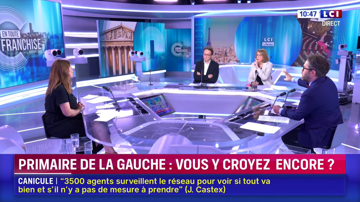 🗣️ "Je ne retire rien à ce que je pense de la primaire, dont je ne suis pas amoureuse par principe, mais dont je pense qu'elle est très adaptée à ce que nous vivons en 2027. Pour moi c'était une bonne méthode de départage démocratique... et un mode propulsif" : Marine Tondelier.