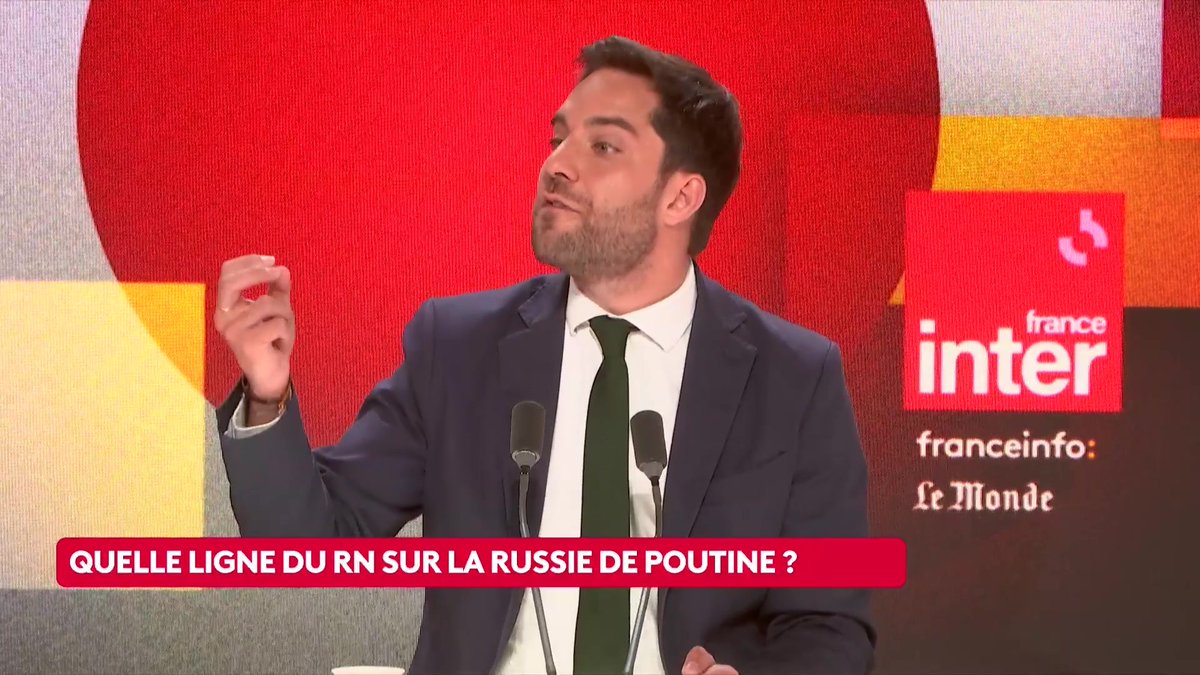 Thomas Ménagé l'assure : "Depuis le premier jour, [le RN] a été aux côtés de l'Ukraine" mais "l'objectif, c'est de mettre tout le monde autour de la table". #QuestionsPol