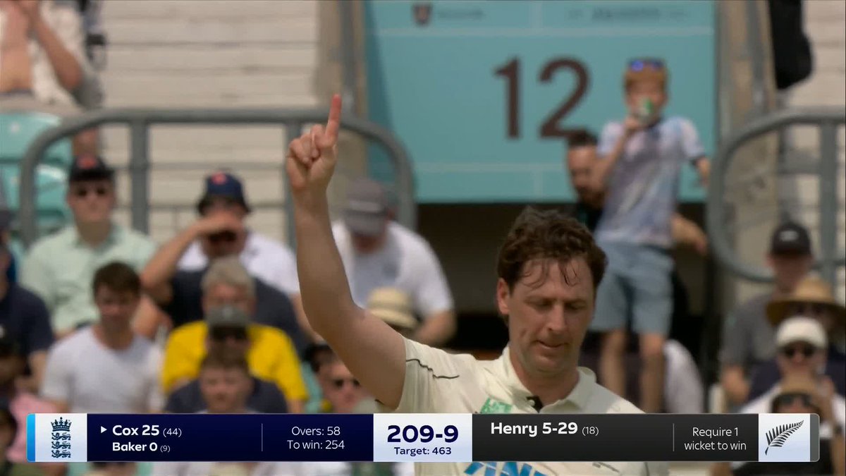 Matt Henry finishes England off! New Zealand level the series! 💥