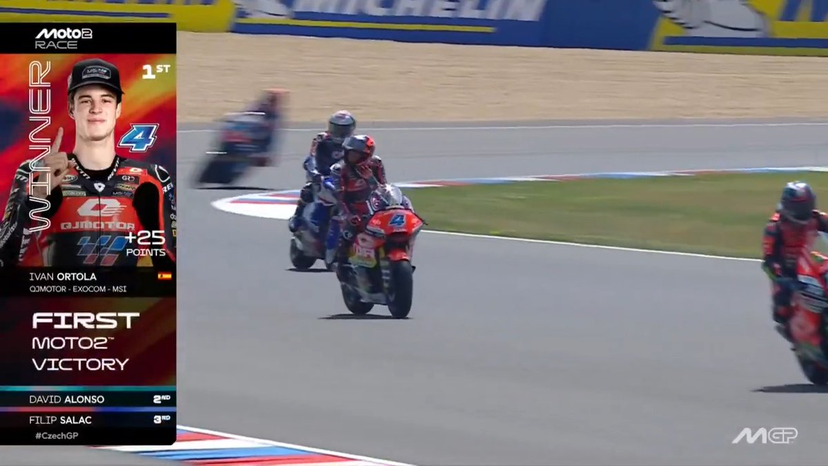 Long Lap not a problem for Iván Ortolá🏁 ✅ What a way to win for the first time 👏 #CzechGP 🇨🇿