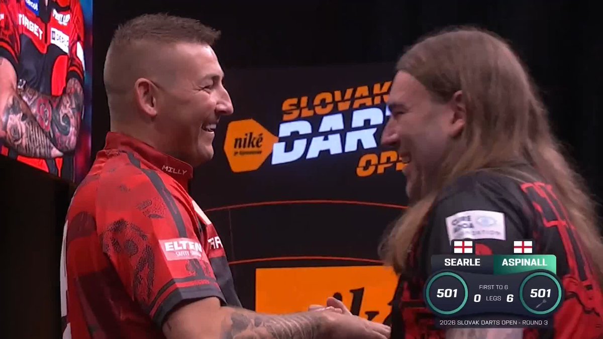 IRRESISTIBLE ASPINALL! 🔥 Absolutely sensational! Nathan Aspinall storms through to the last eight in Bratislava, averaging 108.65 in a stunning six-leg whitewash of Ryan Searle! 📺 #ET9 | R3