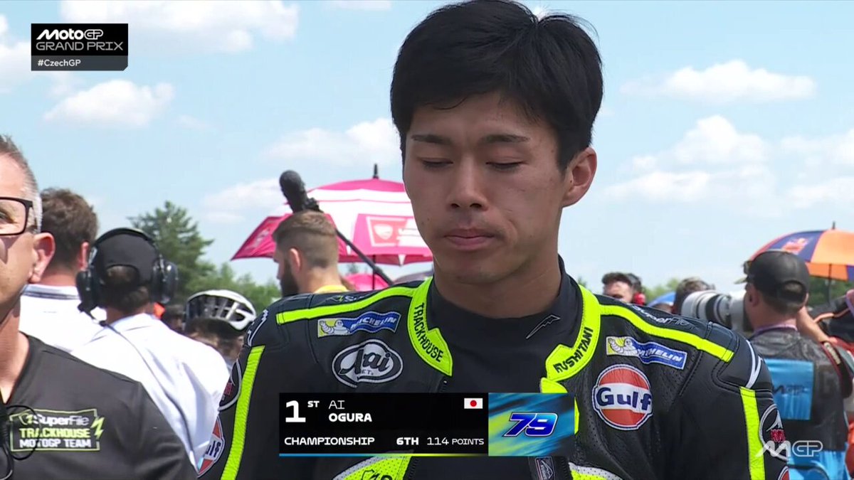 For the first time on a Sunday, @aiogura79 lines up on pole position in #MotoGP 🤩 #CzechGP 🇨🇿