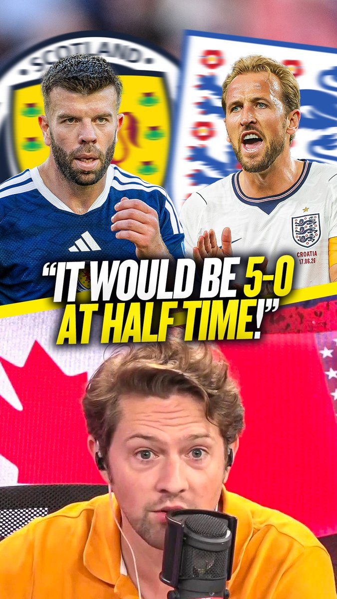 🤦‍♂️ "Scotland have the worst player at the tournament in their backline!" 😳 "It could still be England v Scotland in the last 16... that's 5-0 up at half-time!" Rory Jennings doesn't think much of Scotland's ability at this World Cup... 🏴󠁧󠁢󠁳󠁣󠁴󠁿😬 #FIFAWorldCup