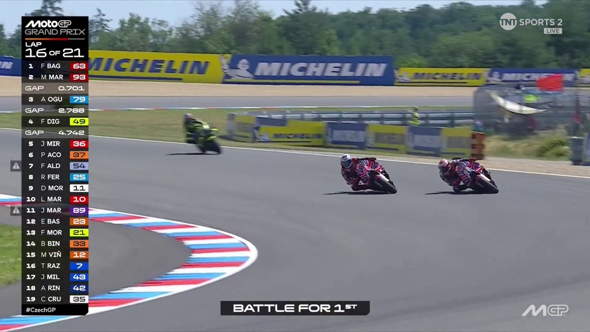 Marquez takes the lead!! 🔥 #MotoGP | #CzechGP | Live on TNT Sports and HBO Max
