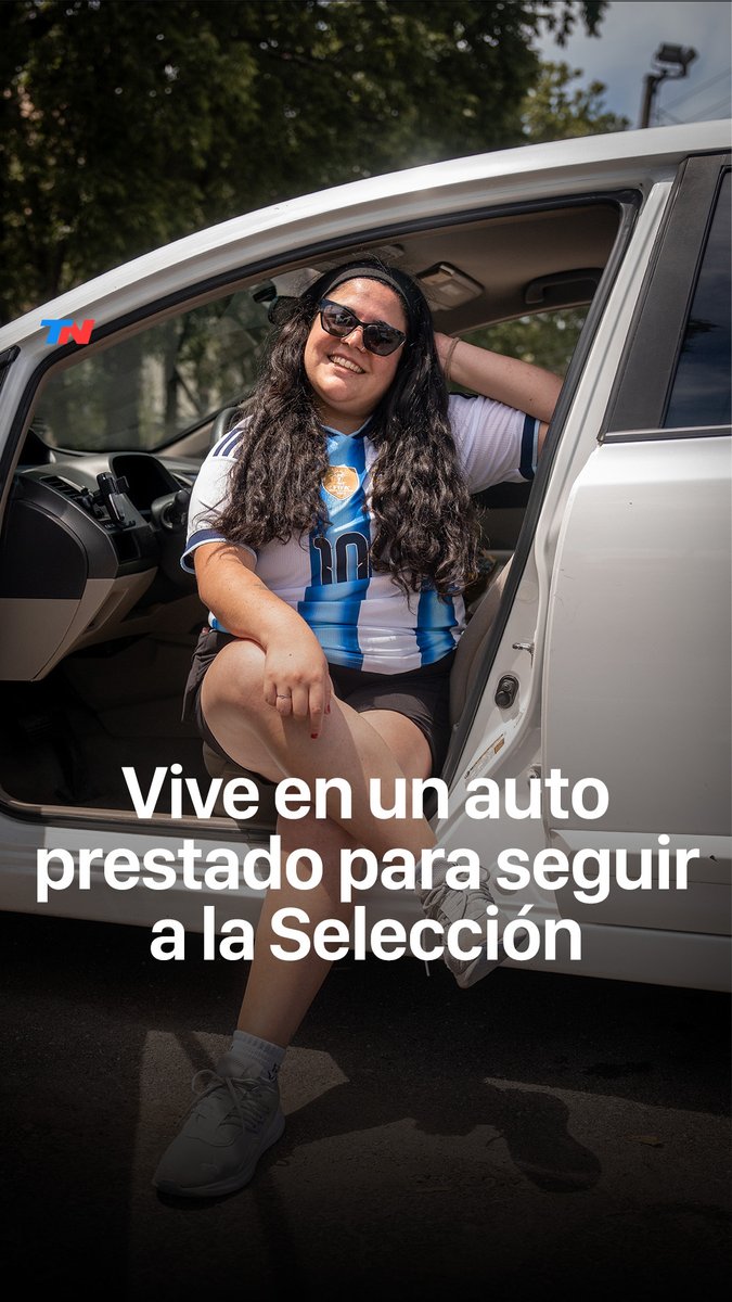 🚗🇦🇷Es cordobesa y convirtió un auto prestado en una casa para seguir a la Selección argentina en el Mundial: “Lo hago por amor”. Por Daniela Lichinizer - Desde EE.UU.