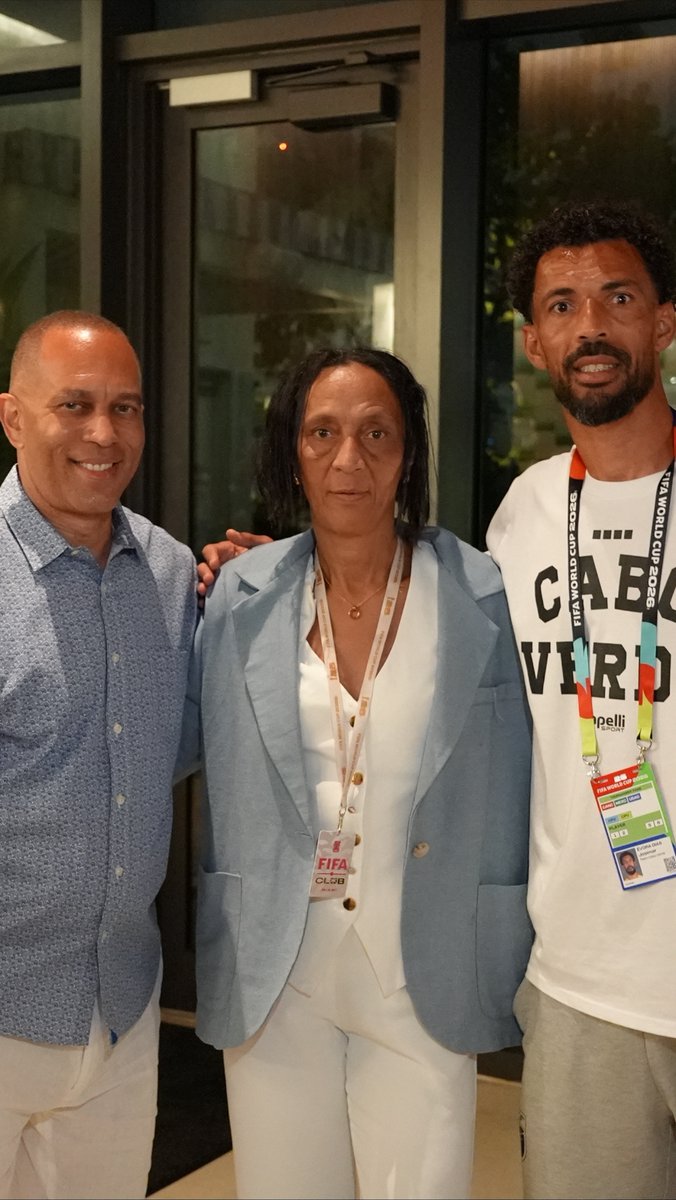 Cape Verde’s star goalie Vozinha and his mom Ana Candida Evora have been reunited. The Cinderella story continues today as she watches her son and the Blue Sharks play Uruguay.