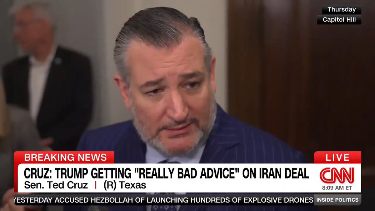 "History demonstrates that giving billions of dollars to theocratic lunatics who want to murder us is an exceptionally bad idea," Sen. Ted Cruz, who could run for president against Vice President JD Vance in 2028, said ahead of U.S.-Iran talks in Switzerland. #InsidePolitics
