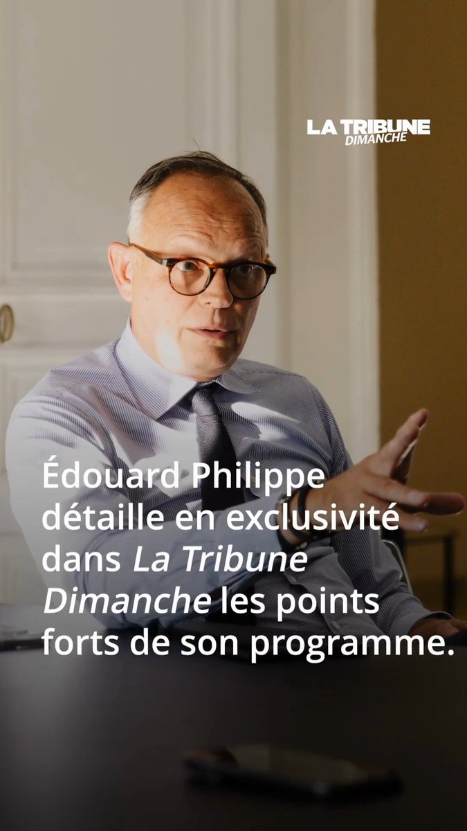 🔵 ENTRETIEN #EXCLUSIF avec Edouard Philippe À quelques jours de son premier grand meeting à Paris, l'ancien Premier ministre a détaillé à « La La Tribune Dimanche » les points forts de son programme. À la veille de ce rendez-vous, où il est très attendu, le candidat @HorizonsLeParti à la présidentielle répond à ceux qui l’accusent de ne promettre que « du sang et des larmes » et livre à La La Tribune Dimanche son credo : « Le sujet, ce n’est pas de rompre ou de ne pas rompre [avec Emmanuel Macron], c’est de faire. » Lire l'entretien 🔗 ✍️ Propos recueillis par Bruno Jeudy et Ludovic Vigogne #Politique #Présidentielle2027 #France