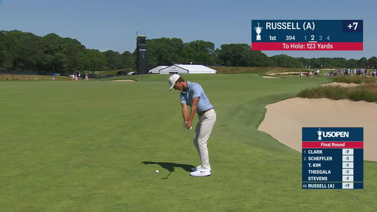 “It kind of feels like they sent grandpa to watch the kids by the pool.” Roger Maltbie on course walking with the Miles Russell - Jackson Koivun pairing, with a combined age of 38 💀