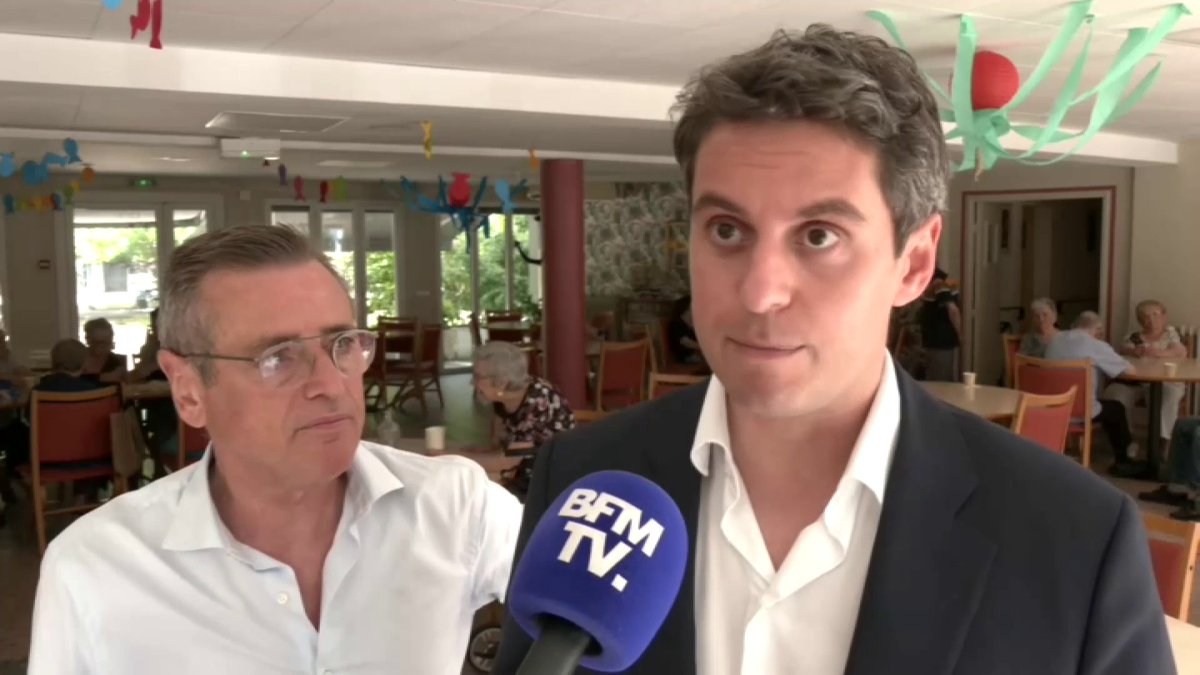 Canicule: "Ce qu'il se passe aujourd'hui dans nos écoles montre qu'il y a un retard sur l'isolation thermique", déclare Gabriel Attal, candidat à l'élection présidentielle et ancien Premier ministre