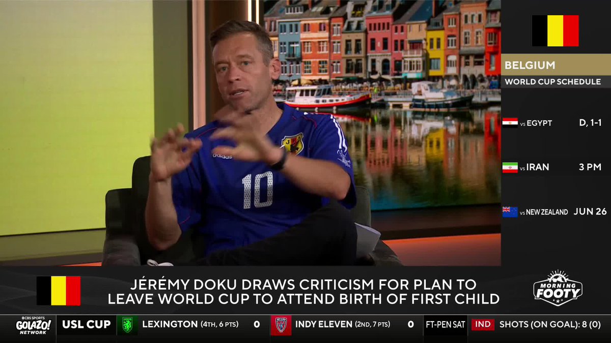 “I get the magnitude of a World Cup, but you only get to see the birth of your child once.” Jimmy Conrad gives his support to Jérémy Doku after criticism surrounding his decision to be present for the birth of his first child 🇧🇪👶