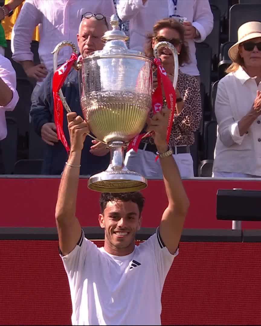 A fifth ATP Tour trophy for Francisco Cerúndolo 👏🏆 #HSBCChampionships