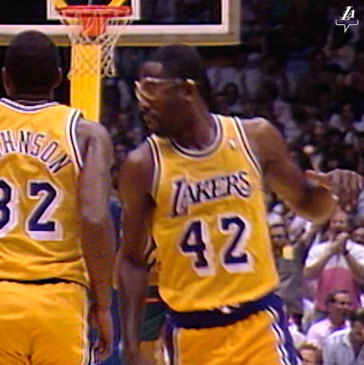 38 years ago today, BIG GAME JAMES had 1 of the 3 triple-doubles in GM 7 of the NBA Finals as the Lakers won back-to-back Championships West: 42 PTS, 13 REB, 12 AST (48% FG) Worthy: 36 PTS, 16 REB, 10 AST (68% FG) LeBron: 27 PTS, 11 REB, 11 AST (38% FG)