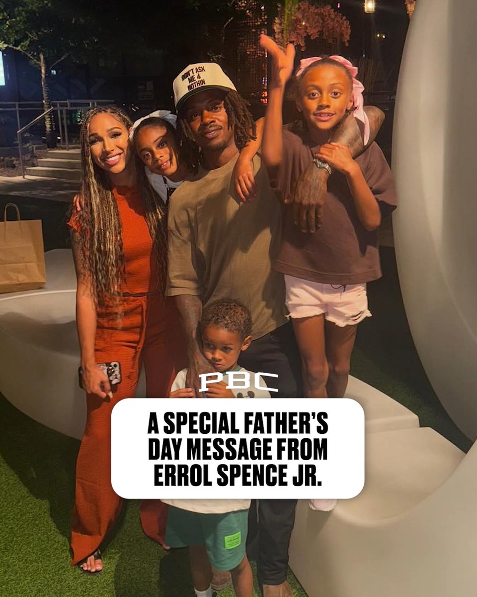 "No matter how hard it gets, just keep going." Errol Spence sends a special message to all the great dads out there. ♥️ #HappyFathersDay
