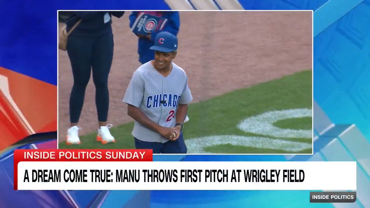 MANU ON THE MOUND: Diehard Chicago Cubs fan Manu Raju fulfilled a lifelong dream this week, getting to throw out a ceremonial first pitch at his hometown ballpark, Wrigley Field. #InsidePolitics